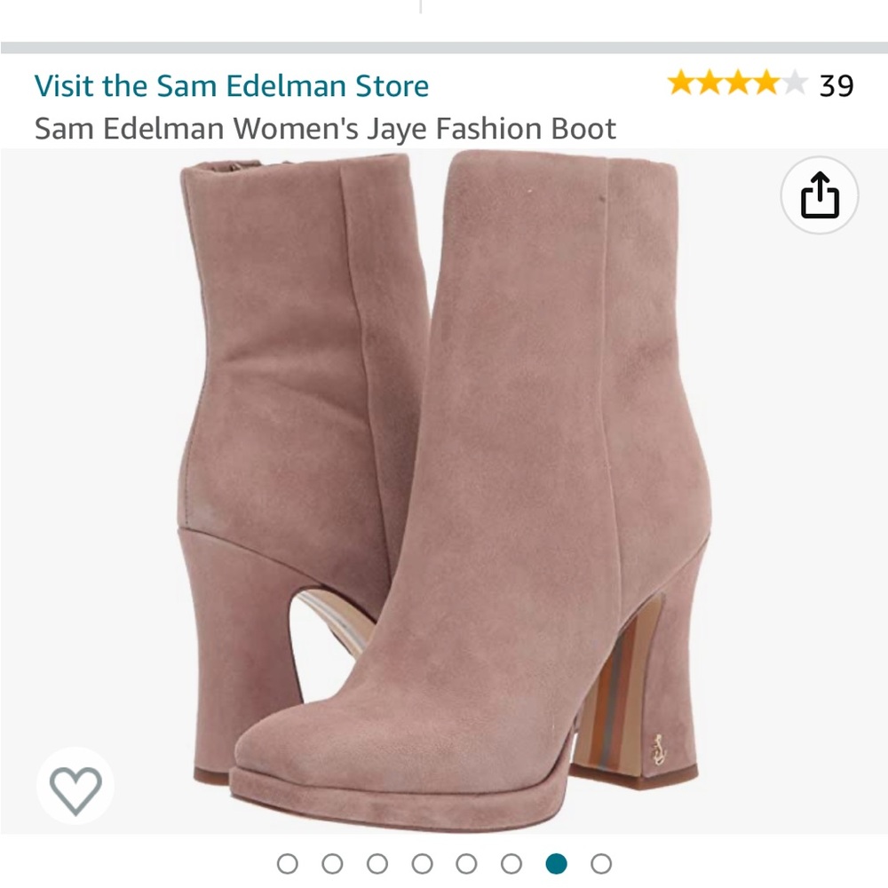 Sam Edelman women’s Jaye fashion bootie. size 10. cashmere beige color